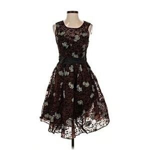 Anthropologie Frock! by Tracy Reese Classic Cocktail Dress in Brown Floral,‎ NWT